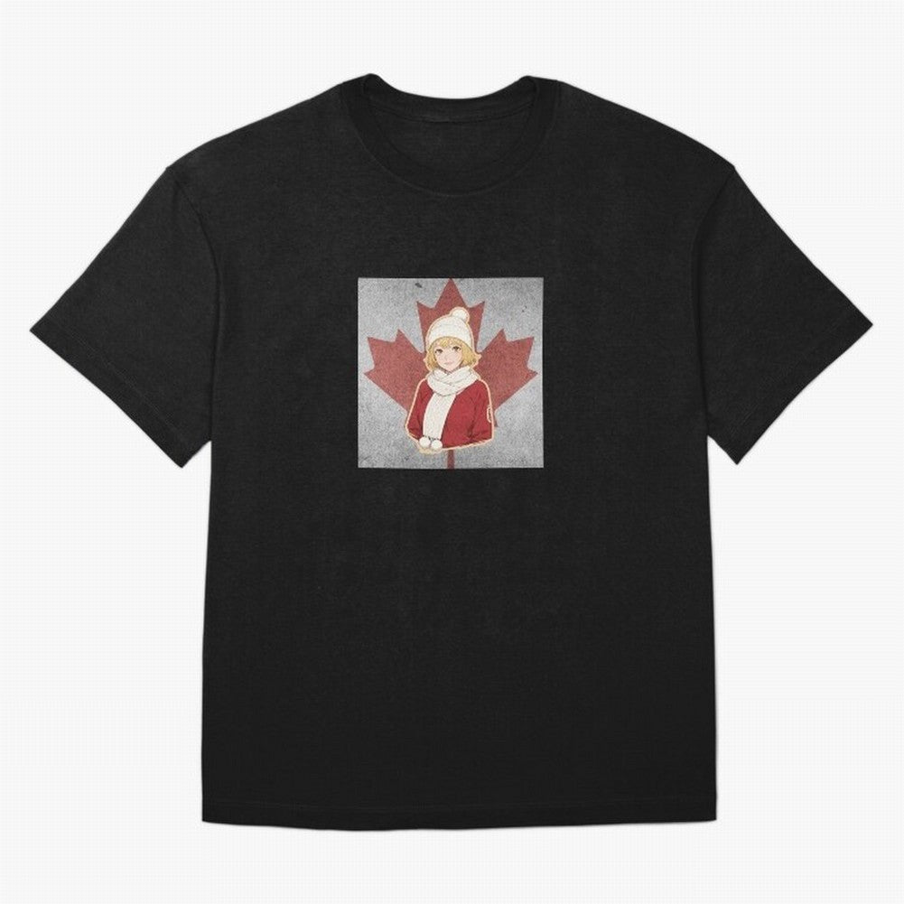 Canada Anime Football Fan Girl World Cup Edition Classic T-Shirt Carry National Pride Through FIFA World Cup 2026 USA Fan Jersey, Nike Football Tee, France Supporter Shirt, Adidas Soccer Shirt, Cristiano Ronaldo Jordan Fan Top, Musiala Colombia
