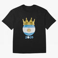 Argentina Football Champion Crown 2026 Classic T-Shirt Turn Up For FIFA World Cup 2026 USA Canada Mexico Spirit Fan Jersey, Adidas Football Tee, France Supporter Shirt, Nike Soccer Shirt, Haaland Jordan Match Day Top, Mbappe Japan Group Stage