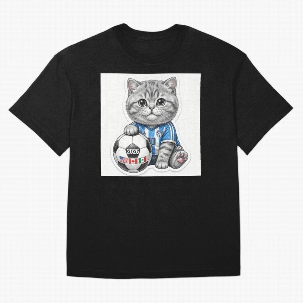 Cute Soccer Kitten #10 - FIFA 2026 World Cup Fan Art Classic T-Shirt Cristiano Ronaldo Spain Football Jersey, Adidas Football Tee, World Cup 2026, Nike Soccer Shirt, Jordan Match Day Top, De Bruyne USA Watch Party
