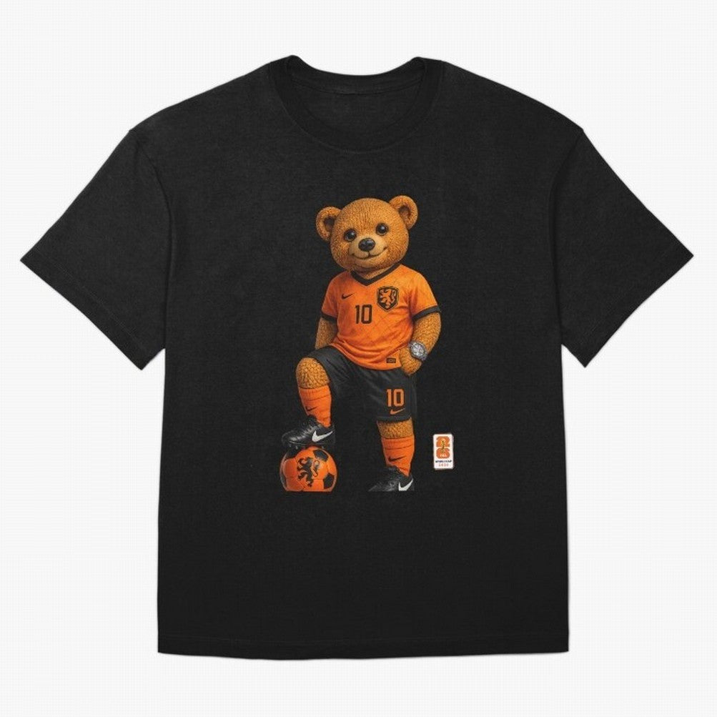 Netherlands Soccer Bear World Cup Teddy Bear Classic T-Shirt Portugal Cristiano Ronaldo World Cup 2026 Jersey, Nike Football Tee, Group Stage, Adidas Soccer Shirt, Jordan Fan Top, Neymar Switzerland Watch Party