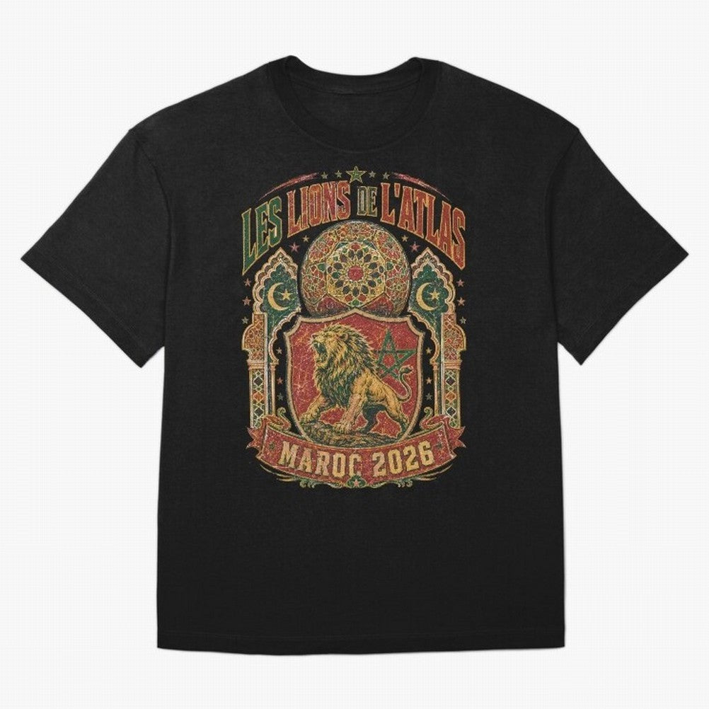 Lions De L'Atlas Maroc 2026 World Cup Soccer T-Shirt Classic T-Shirt Netherlands Messi World Cup 2026 Jersey, Jordan Supporter Tee, Group Stage, Nike World Cup Shirt, Adidas Football Fan Top, Yamal Portugal Goal Celebration