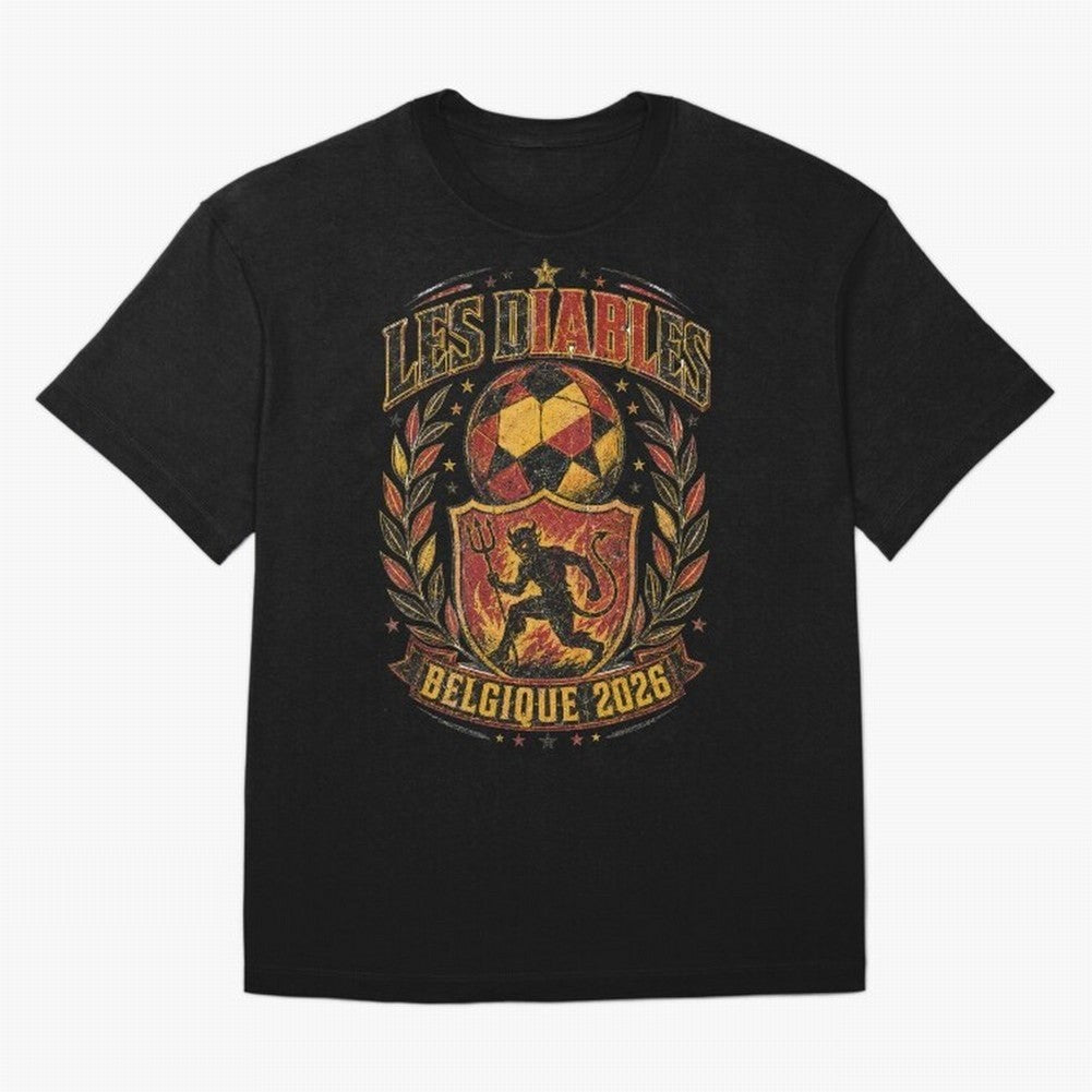 Les Diables Rouges Belgique 2026 World Cup Soccer T-Shirt Classic T-Shirt FIFA World Cup 2026 Canada Kane, Nike Fan Jersey For Match Day, Jordan Soccer Shirt For Messi Fans, Adidas Match Day Top, Foden Canada Soccer Fans