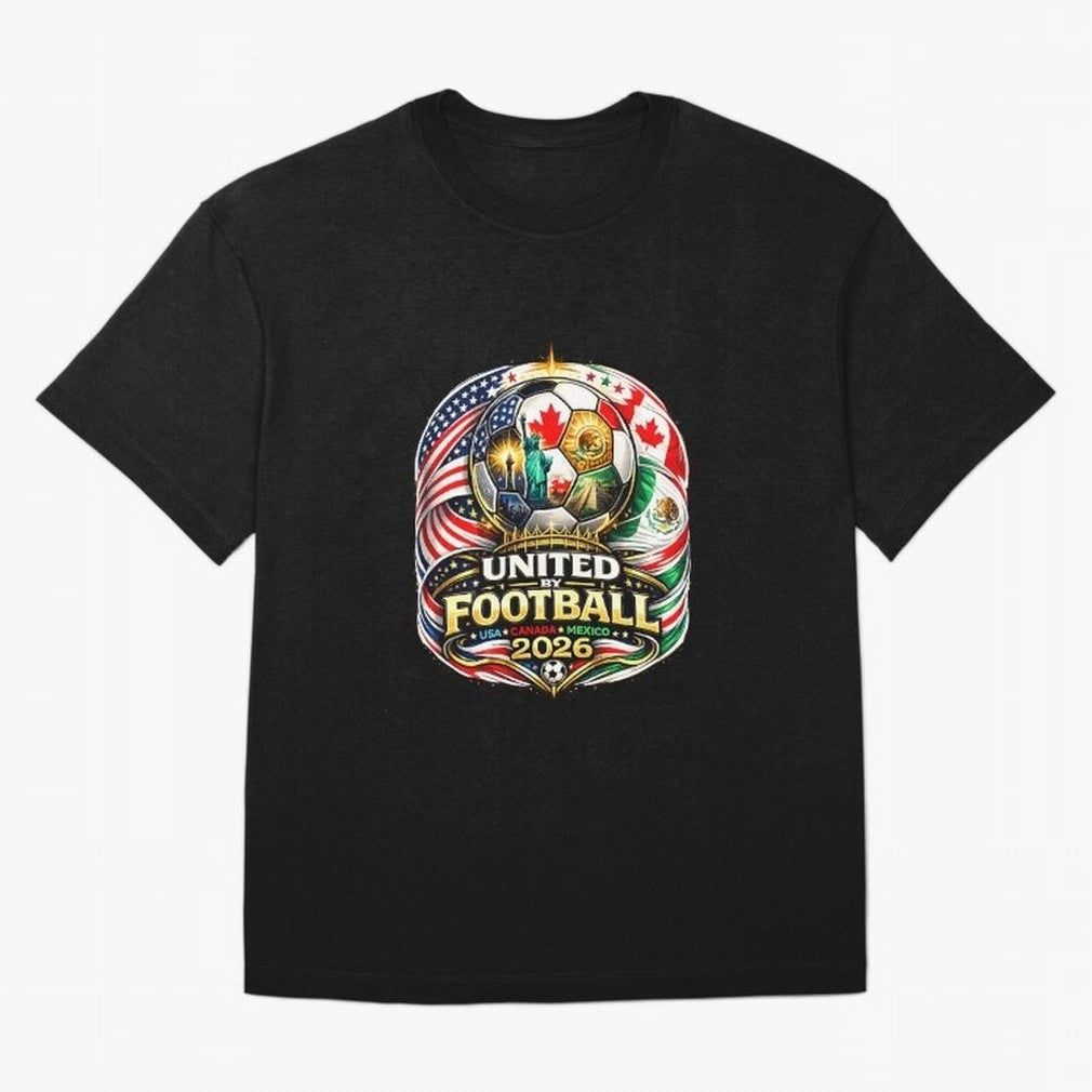 United By Football 2026 USA Canada Mexico Classic T-Shirt Make Game Day About FIFA World Cup 2026 Group Stage For Jersey, Nike Match Day Shirt, Mbappe Argentina Fans, Adidas Supporter Tee, Jordan Soccer Fan Top, CR7 England Supporter Night