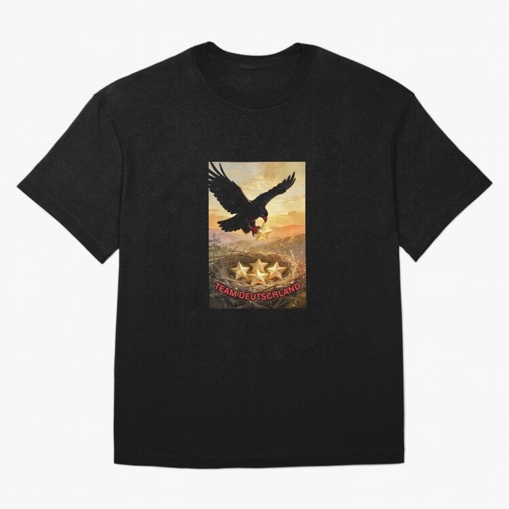TEAM GERMANY with eagle's nest and 4 stars Classic T-Shirt FIFA World Cup 2026 Ecuador Saka Fan Jersey, Nike Fan Tee, Netherlands Supporter Shirt, Jordan Soccer Shirt, Messi Adidas Match Day Top, Cristiano Ronaldo Germany Goal Celebration