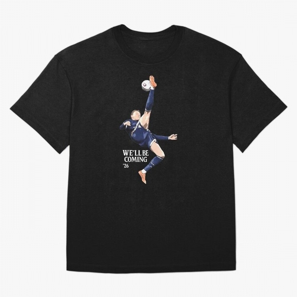 Scotland We'll Be Coming 26 World Cup 26 Classic T-Shirt Represent The Passion Of FIFA World Cup 2026 USA Canada Jersey, Adidas Football Tee, Mbappe Netherlands Fans, Nike Soccer Shirt, Jordan Match Day Top, Kane Mexico Watch Party