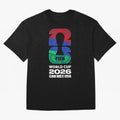 World Cup26 Host Country Logo Flags T-Shirt Join The Global Buzz Around FIFA World Cup 2026 Group Fan Jersey, Nike Match Day Shirt, Spain Supporter Shirt, Adidas Supporter Tee, Mbappe Jordan Soccer Fan Top, Lewandowski Germany Supporter Night