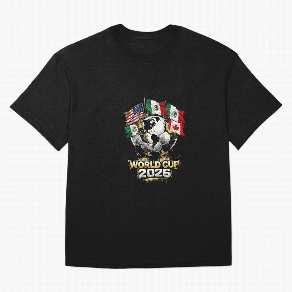 Fifa 2026 World Cup Flags Football Graphic Tee T-Shirt Mbappe Spain Football Jersey, Nike Match Day Shirt, World Cup 2026, Adidas Supporter Tee, Jordan Soccer Fan Top, Haaland France Supporter Night