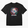 3D Realistic World Cup 2026 Soccer Ball with Rings T-Shirt Celebrate The Road Through FIFA World Cup 2026 Group Fan Jersey, Nike Match Day Shirt, Argentina Supporter Shirt, Adidas Supporter Tee, Cristiano Ronaldo Jordan Soccer Fan Top
