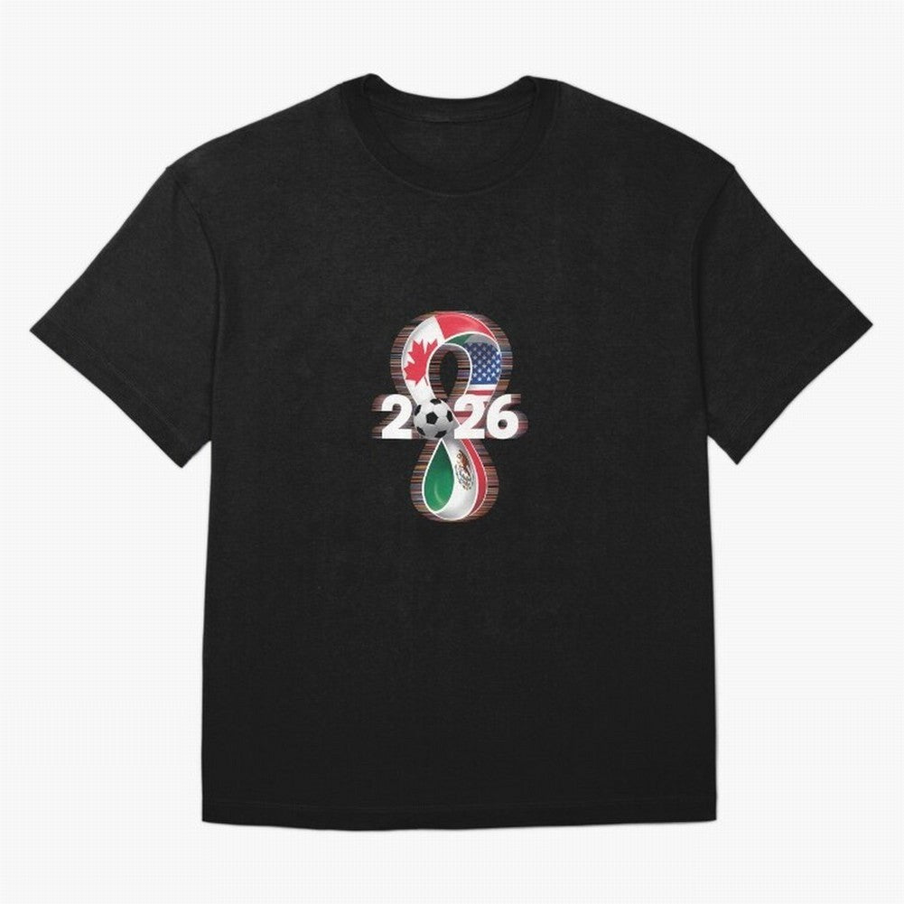 Usa Canada Mexico Soccer Football 2026 T-Shirt Embrace Global Football Passion For FIFA World Cup 2026, Nike Football Jersey For Match Day, Adidas Soccer Shirt For Messi Fans, Jordan Fan Top, Cristiano Ronaldo Uruguay Group Stage