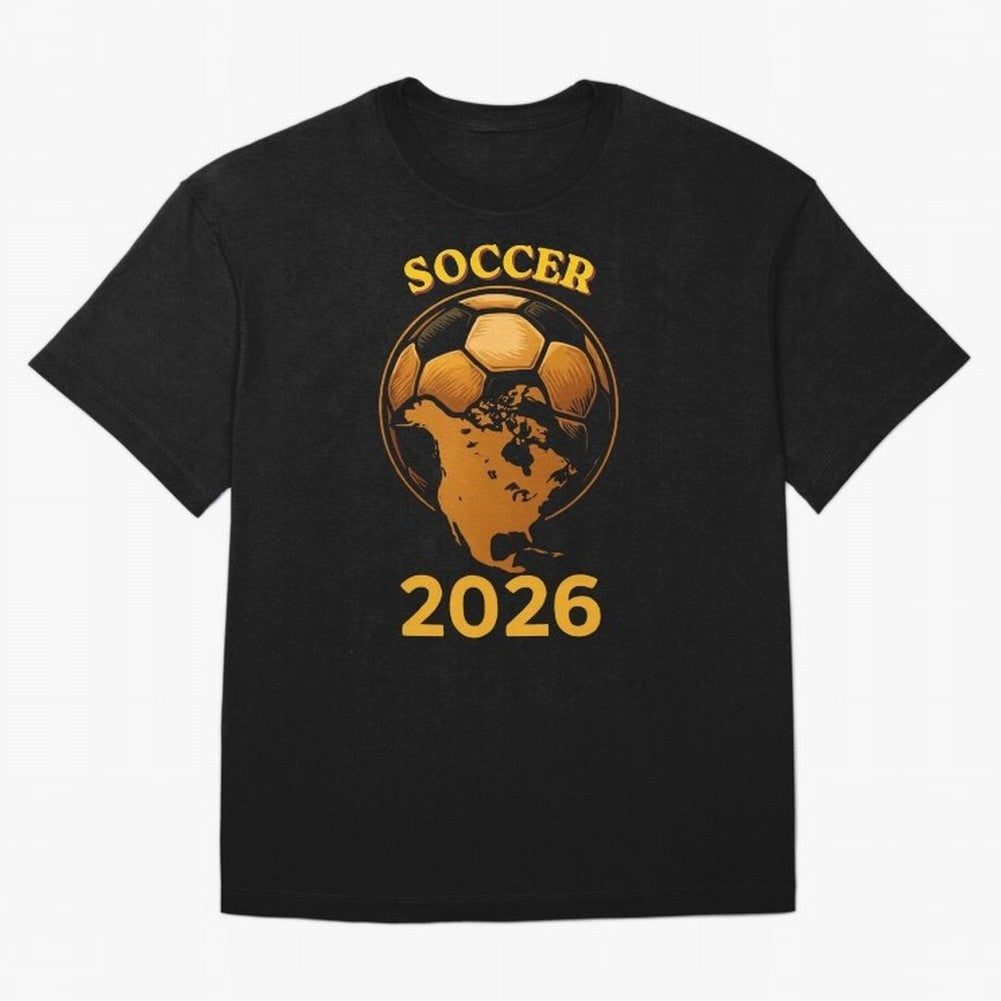 Soccer 2026 North America Football Fan Gift Shirt T-Shirt Enjoy The Biggest Football Party Of FIFA World Cup 2026 Fan Jersey, Adidas Match Day Tee, Germany Supporter Shirt, Jordan Football Shirt, Messi Nike Soccer Fan Top, Bellingham Brazil Fan Club