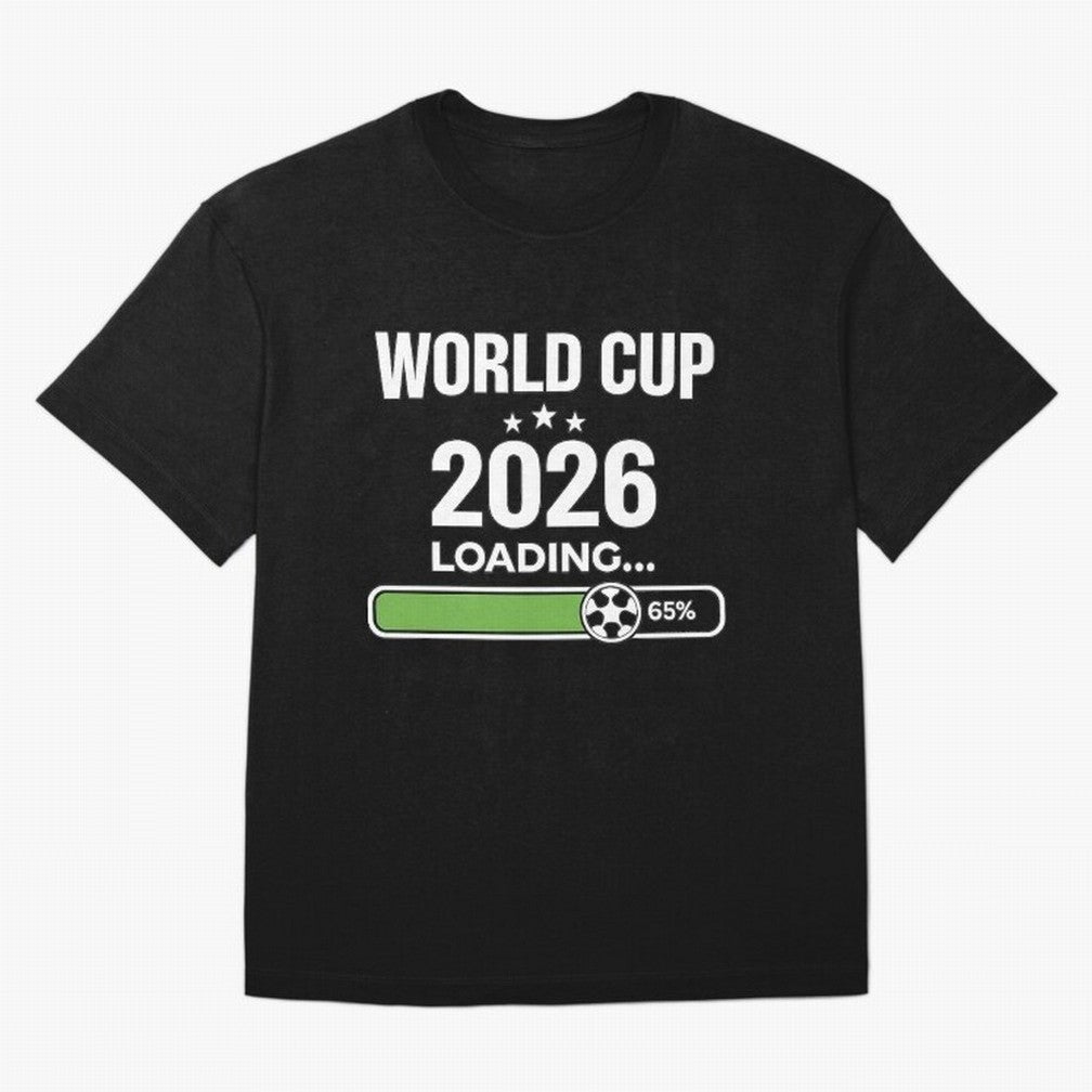 World Cup 2026 Loading Funny Football Shirt Soccer Fan Gift T-Shirt FIFA World Cup 2026 Argentina Kane Jersey, Nike Football Tee, Neymar England Fans, Adidas Soccer Shirt, Jordan Fan Top, Vinicius Mexico Group Stage