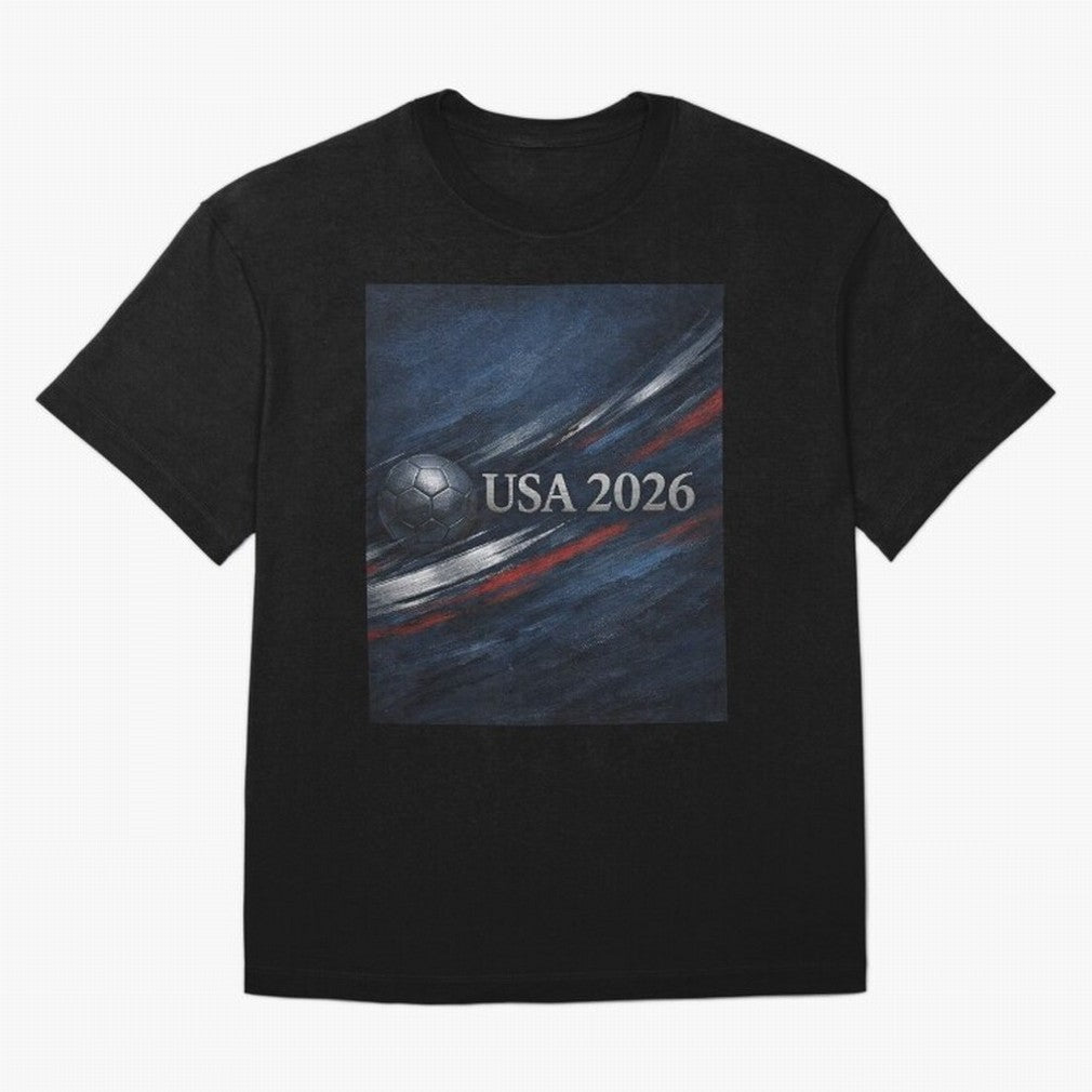 USA 2026 Soccer Design Inspired T-Shirt Turn Football Passion Into The FIFA World Cup 2026 Group Jersey, Nike Fan Tee, Neymar Portugal Fans, Jordan Soccer Shirt, Adidas Match Day Top, Modric Mexico Soccer Fans