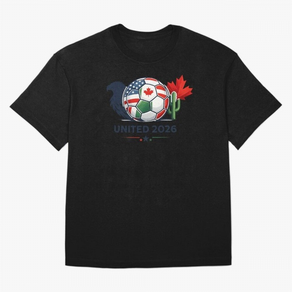 World Cup 2026 United Soccer Design T-Shirt Messi Brazil Football Jersey, Adidas Match Day Tee, World Cup 2026, Jordan Football Shirt, Nike Soccer Fan Top, Rodri Ghana Knockout Round