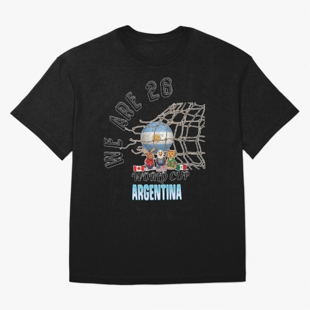 World Cup 26 - Argentina T-Shirt Experience FIFA World Cup 2026 Group Stage For Fans Of Fan Jersey, Adidas Match Day Tee, Portugal Supporter Shirt, Jordan Football Shirt, Messi Nike Soccer Fan Top, Messi Japan Fan Club