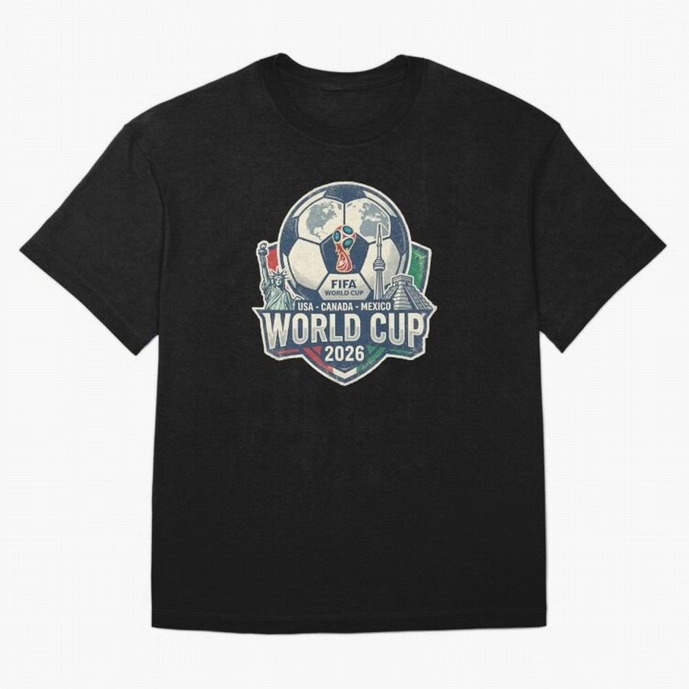 North America United Soccer 2026 Vintage Crest T-Shirt Wear The Spirit Of FIFA World Cup 2026 Filled With Messi Fan Jersey, Adidas Match Day Tee, Argentina Supporter Shirt, Jordan Football Shirt, Messi Nike Soccer Fan Top, Messi Germany Fan Club