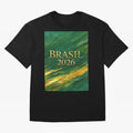 Brasil 2026 Gold Soccer Theme T-Shirt FIFA World Cup 2026 Argentina Messi Jersey, Nike Fan Tee, Haaland Argentina Fans, Jordan Soccer Shirt, Adidas Match Day Top, CR7 Mexico Soccer Fans