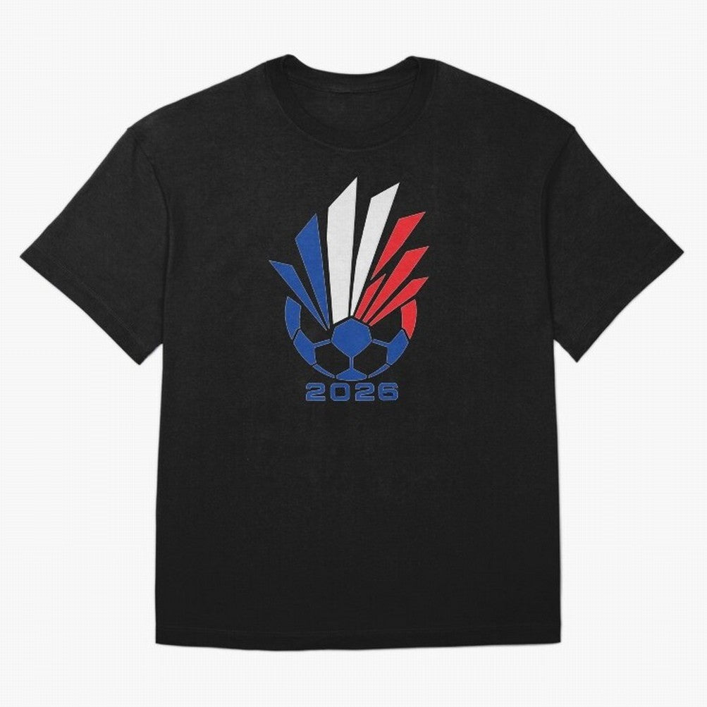 France Soccer 2026 Tricolor Burst Emblem T-Shirt England Messi World Cup 2026 Jersey, Adidas Match Day Tee, Group Stage, Jordan Football Shirt, Nike Soccer Fan Top, Vinicius Senegal Football Fans