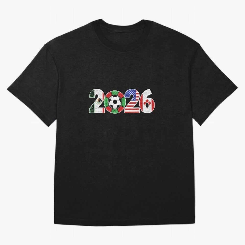 North American Soccer Spirit Team 2026 T-Shirt_82770209 T-Shirt Build The FIFA World Cup 2026 Journey Through Messi And Jersey, Adidas Football Tee, Messi England Fans, Nike Soccer Shirt, Jordan Match Day Top, CR7 Mexico Stadium Chant