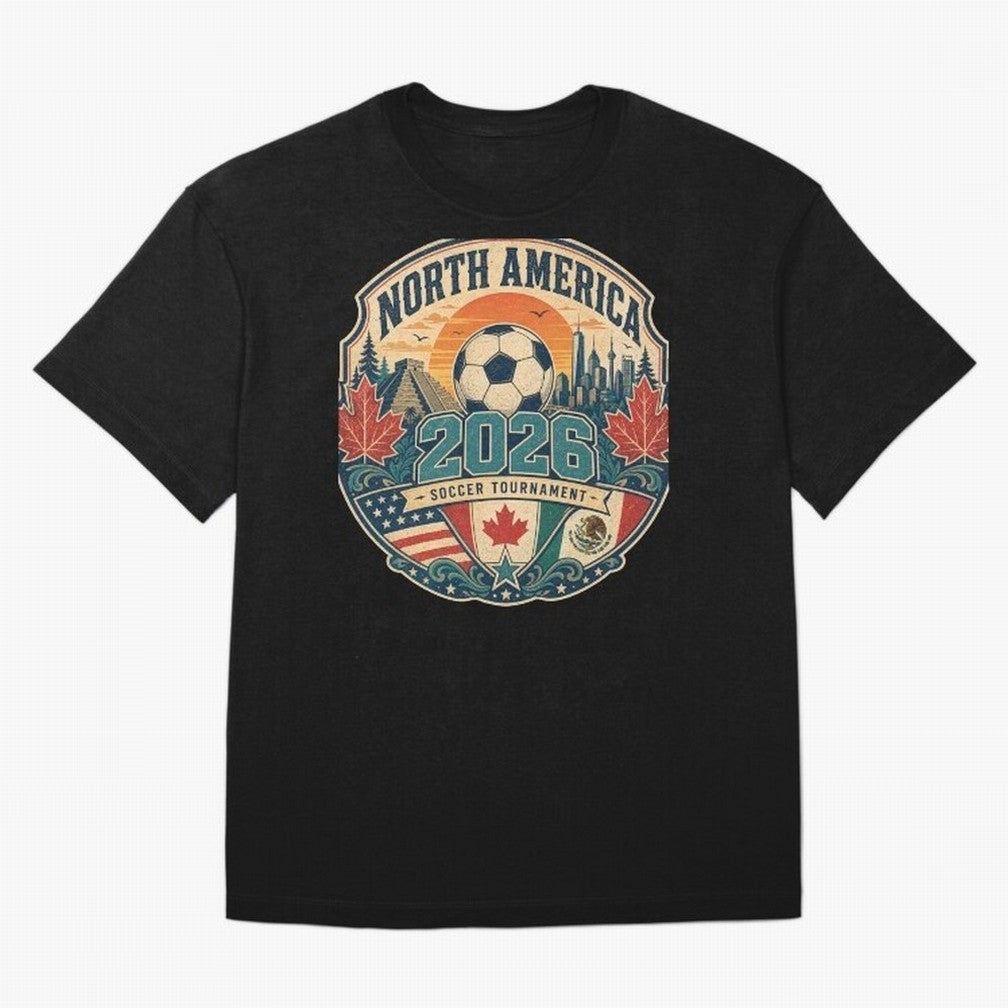 USA Canada Mexico Soccer Cup T-Shirt Create The FIFA World Cup 2026 Group Stage Journey Fan Jersey, Adidas Soccer Tee, Brazil Supporter Shirt, Nike Football Fan Shirt, Cristiano Ronaldo Jordan Supporter Top, Pedri Germany Trophy Race