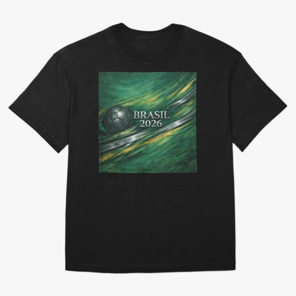 Brazil World Cup 2026 Concept T-Shirt Portugal Cristiano Ronaldo World Cup 2026 Jersey, Jordan Football Tee, Knockout Round, Adidas Fan Shirt, Nike Supporter Top, De Bruyne Switzerland Fan Club