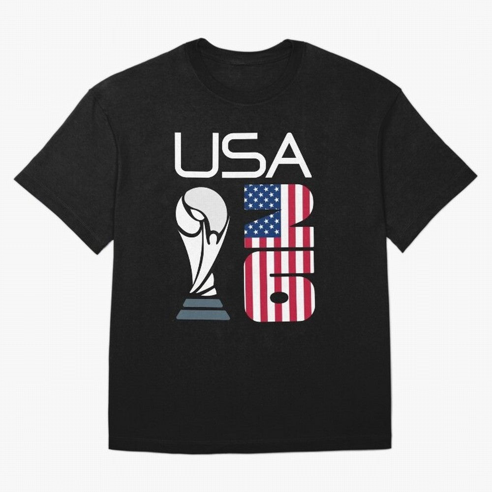 USA 2026 Soccer World Cup Trophy American Flag Design T-Shirt Bring Trophy Dreams To FIFA World Cup 2026 Featuring Jersey, Nike Fan Tee, Mbappe Netherlands Fans, Jordan Soccer Shirt, Adidas Match Day Top, Haaland Paraguay Soccer Fans