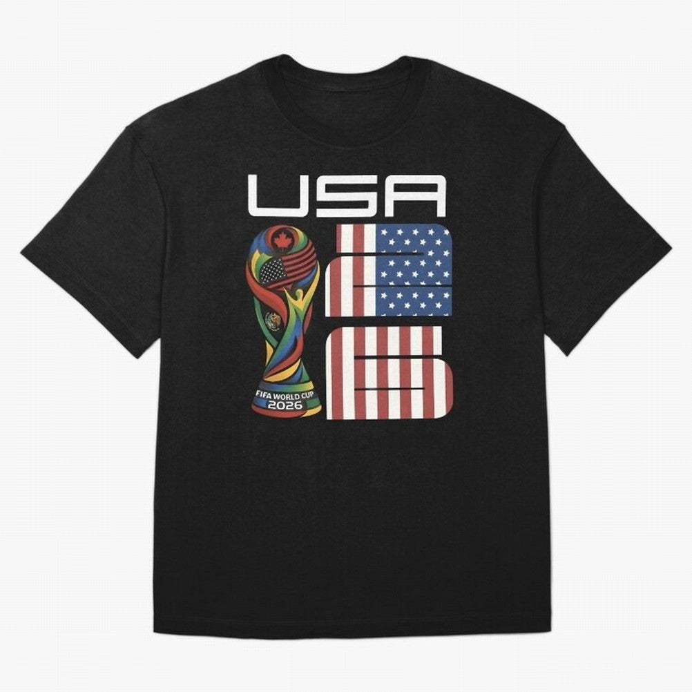 USA World Cup 2026 Host Nation Soccer Design T-Shirt Cristiano Ronaldo Portugal Football Jersey, Adidas Match Day Tee, World Cup 2026, Jordan Football Shirt, Nike Soccer Fan Top, Musiala Ghana Football Fans