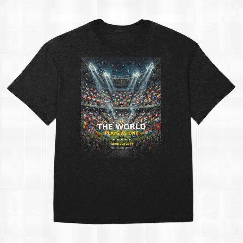 The World Plays As One - World Cup 2026 Soccer Fan Tee T-Shirt Feel The Heartbeat Of The FIFA World Cup 2026 Group Stage Fan Jersey, Nike Match Day Shirt, Argentina Supporter Shirt, Adidas Supporter Tee, Messi Jordan Soccer Fan Top