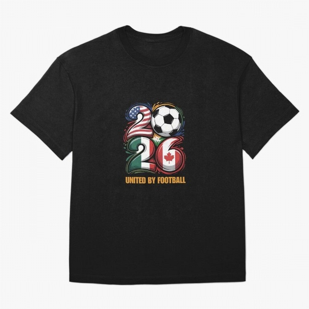 United By Football Soccer Fan Gear 2026 T-Shirt Stand With FIFA World Cup 2026 USA Canada Mexico Spirit, Adidas Football Jersey For Soccer Fans, Nike Soccer Shirt For Messi Fans, Jordan Match Day Top, De Bruyne Uruguay Watch Party