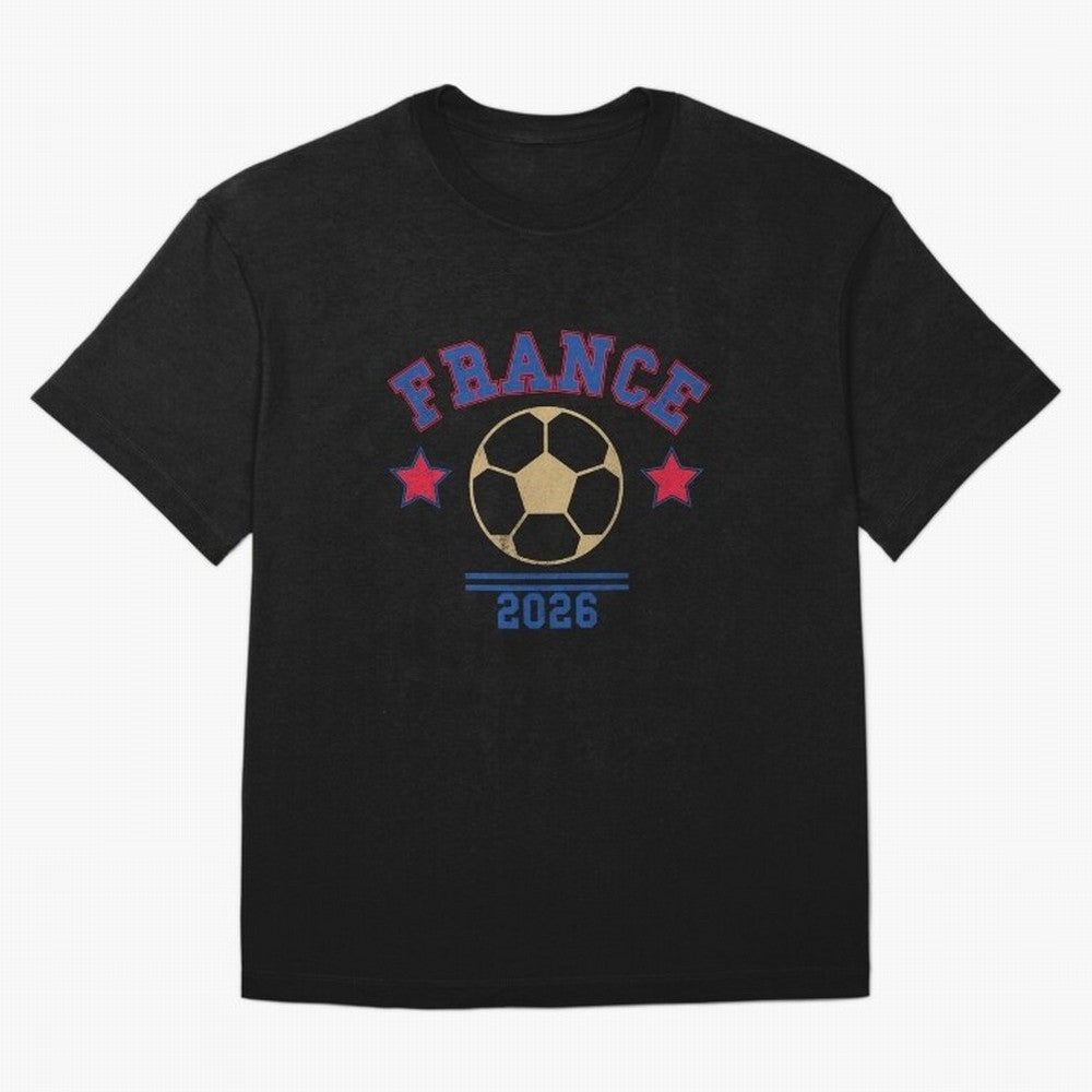 France 2026 ¡ª Vintage Soccer Tee T-Shirt Showcase FIFA World Cup 2026 For Fans Of Cristiano Jersey, Jordan Supporter Tee, Cristiano Ronaldo Brazil Fans, Nike World Cup Shirt, Adidas Football Fan Top, Haaland Croatia Soccer Fans
