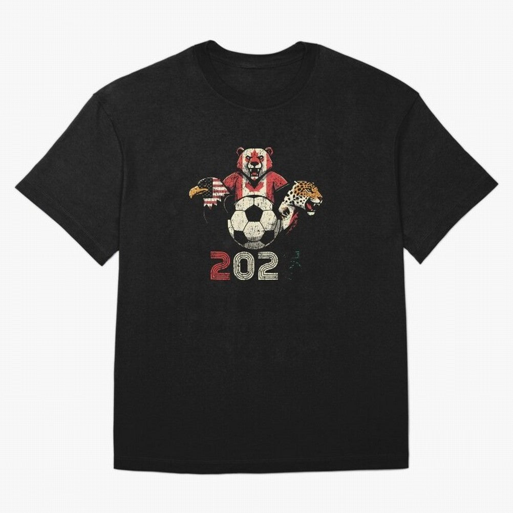 United 2026 Soccer Mascots North America Tournament T-Shirt_83157189 T-Shirt Mbappe Portugal Football Jersey, Adidas Soccer Tee, World Cup 2026, Nike Football Fan Shirt, Jordan Supporter Top, CR7 Norway Supporter Night