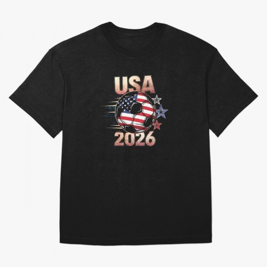 USA Soccer with Red White Blue Stars 2026 Cup T-Shirt_83834283 T-Shirt Cristiano Ronaldo Portugal Football Jersey, Nike Match Day Shirt, World Cup 2026, Adidas Supporter Tee, Jordan Soccer Fan Top, Pedri Ghana Trophy Race