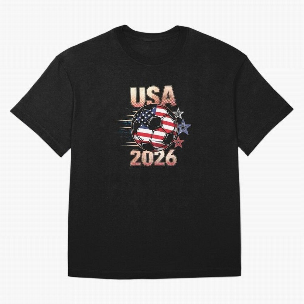 USA Soccer with Red White Blue Stars 2026 Cup T-Shirt_83834283 T-Shirt Portugal Messi World Cup 2026 Jersey, Nike Match Day Shirt, Match Day, Adidas Supporter Tee, Jordan Soccer Fan Top, Mbappe Morocco Trophy Race