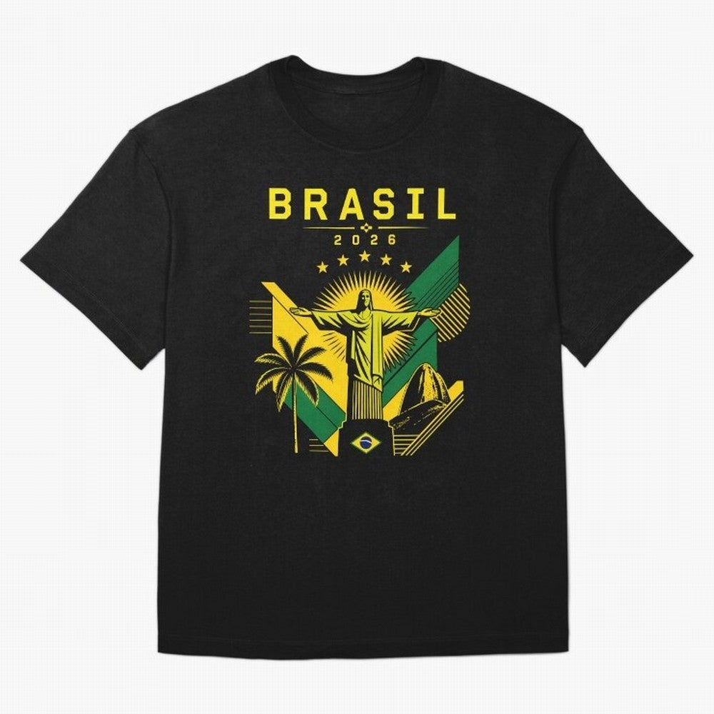 Brasil 2026 Christ the Redeemer Rio T-Shirt Create The FIFA World Cup 2026 Group Stage Journey Jersey, Nike Match Day Shirt, Haaland Brazil Fans, Adidas Supporter Tee, Jordan Soccer Fan Top, Griezmann Mexico Match Day