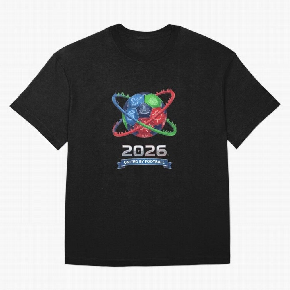 United By Football 2026 Global Connectivity T-Shirt Refresh FIFA World Cup 2026 USA Canada Mexico For Fans Of Jersey, Nike Football Tee, Messi England Fans, Adidas Soccer Shirt, Jordan Fan Top, Rodri Croatia Stadium Chant