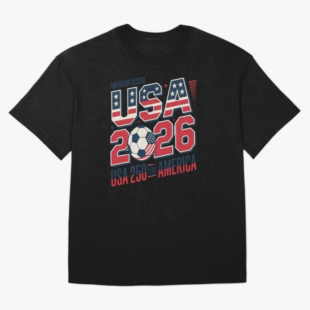 USA Soccer 250 Years 1776 -2026 T-Shirt Messi Spain Football Jersey, Nike Fan Tee, World Cup 2026, Jordan Soccer Shirt, Adidas Match Day Top, De Bruyne France Final Match