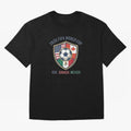 North America United Soccer 2026 Vintage Crest T-Shirt Feel The Heartbeat Of FIFA World Cup 2026 USA Canada, Nike Fan Jersey For Match Day, Jordan Soccer Shirt For Mbappe Fans, Adidas Match Day Top, Pedri Uruguay Goal Celebration