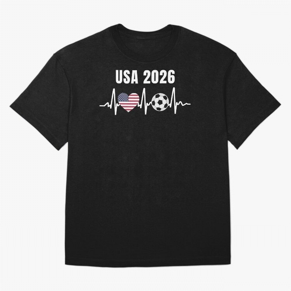 Soccer USA 2026 American Flag America World Cup Fan Gift T-Shirt Celebrate Soccer Greatness During FIFA World Cup 2026, Nike Football Jersey For Group Stage, Adidas Soccer Shirt For CR7 Fans, Jordan Fan Top, Messi Spain Watch Party