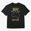 Socceroos World Cup 2022 Qatar T-Shirt Show Up For The Glory Of FIFA World Cup 2026 USA Canada, Nike Match Day Jersey For Match Day, Adidas Supporter Tee For Messi Fans, Jordan Soccer Fan Top, Pedri Uruguay Trophy Race