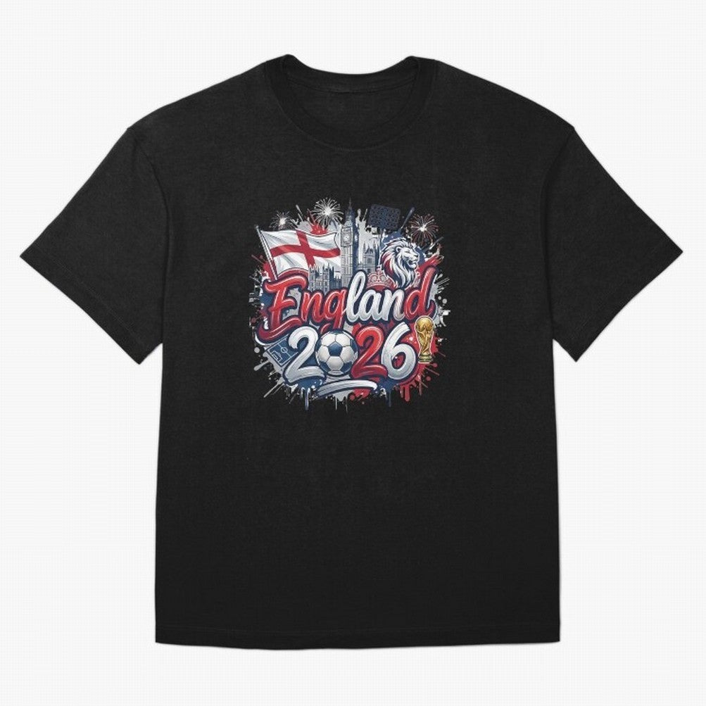England World Cup 2026 Football Legacy T-Shirt Feel The Roar Of FIFA World Cup 2026 With Messi, Neymar Fan Jersey, Nike Fan Tee, Argentina Supporter Shirt, Jordan Soccer Shirt, Messi Adidas Match Day Top, Musiala Germany Goal Celebration