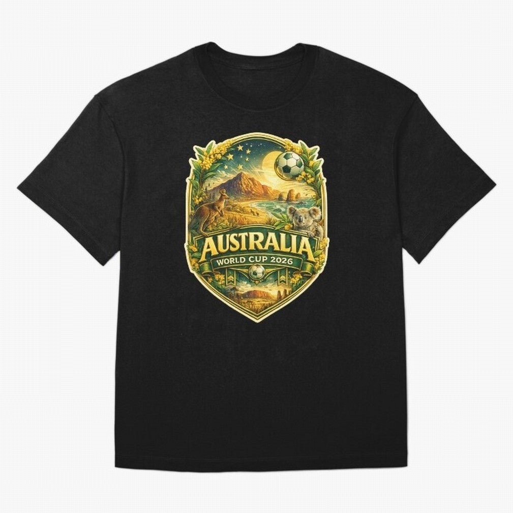 Australia FIFA World Cup 2026 Great Barrier Reef Outback Kangaroo Coast T-Shirt Messi Portugal Football Jersey, Jordan Football Tee, World Cup 2026, Adidas Fan Shirt, Nike Supporter Top, Kane Belgium Fan Club