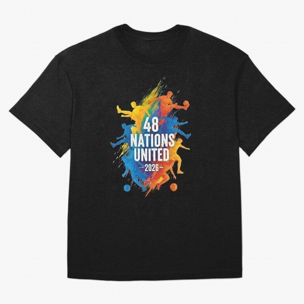 The Unity of World Football T-Shirt Show Fan Pride Across FIFA World Cup 2026 USA Canada, Adidas Football Jersey For Stadium Chant, Nike Soccer Shirt For Neymar Fans, Jordan Match Day Top, Vinicius Argentina Group Stage