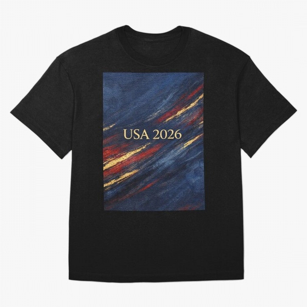 Elevated USA 2026 Soccer T-Shirt Messi Argentina Football Jersey, Nike Football Tee, World Cup 2026, Adidas Soccer Shirt, Jordan Fan Top, Haaland Norway Stadium Chant