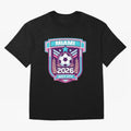 Miami 2026 Host City Emblem Welcoming the World Cup T-Shirt Messi Germany Football Jersey, Adidas Football Tee, World Cup 2026, Nike Soccer Shirt, Jordan Match Day Top, Son France Group Stage