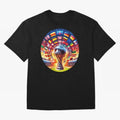 Global Football Fever (The Road to Victory) T-Shirt Share The Excitement Of FIFA World Cup 2026 Spirit Fan Jersey, Jordan Football Tee, Argentina Supporter Shirt, Adidas Fan Shirt, Mbappe Nike Supporter Top, Modric Brazil Knockout Round