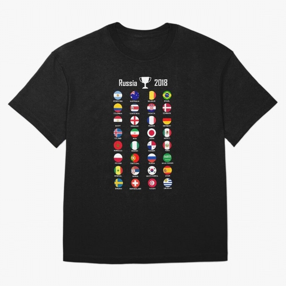 Russia 2018 Football Soccer Championship T-Shirt Capture The FIFA World Cup 2026 Journey Through Messi And Jersey, Adidas Match Day Tee, Messi Argentina Fans, Jordan Football Shirt, Nike Soccer Fan Top, Neymar Paraguay Fan Club