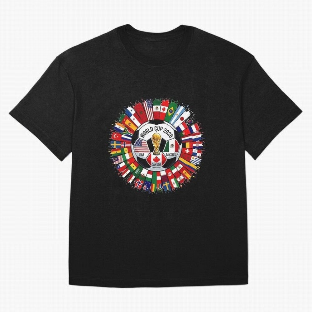 USA Canada Mexico 2026 Football Celebration Fan Art T-Shirt Cristiano Ronaldo Argentina Football Jersey, Jordan Supporter Tee, World Cup 2026, Nike World Cup Shirt, Adidas Football Fan Top, Vinicius USA Goal Celebration