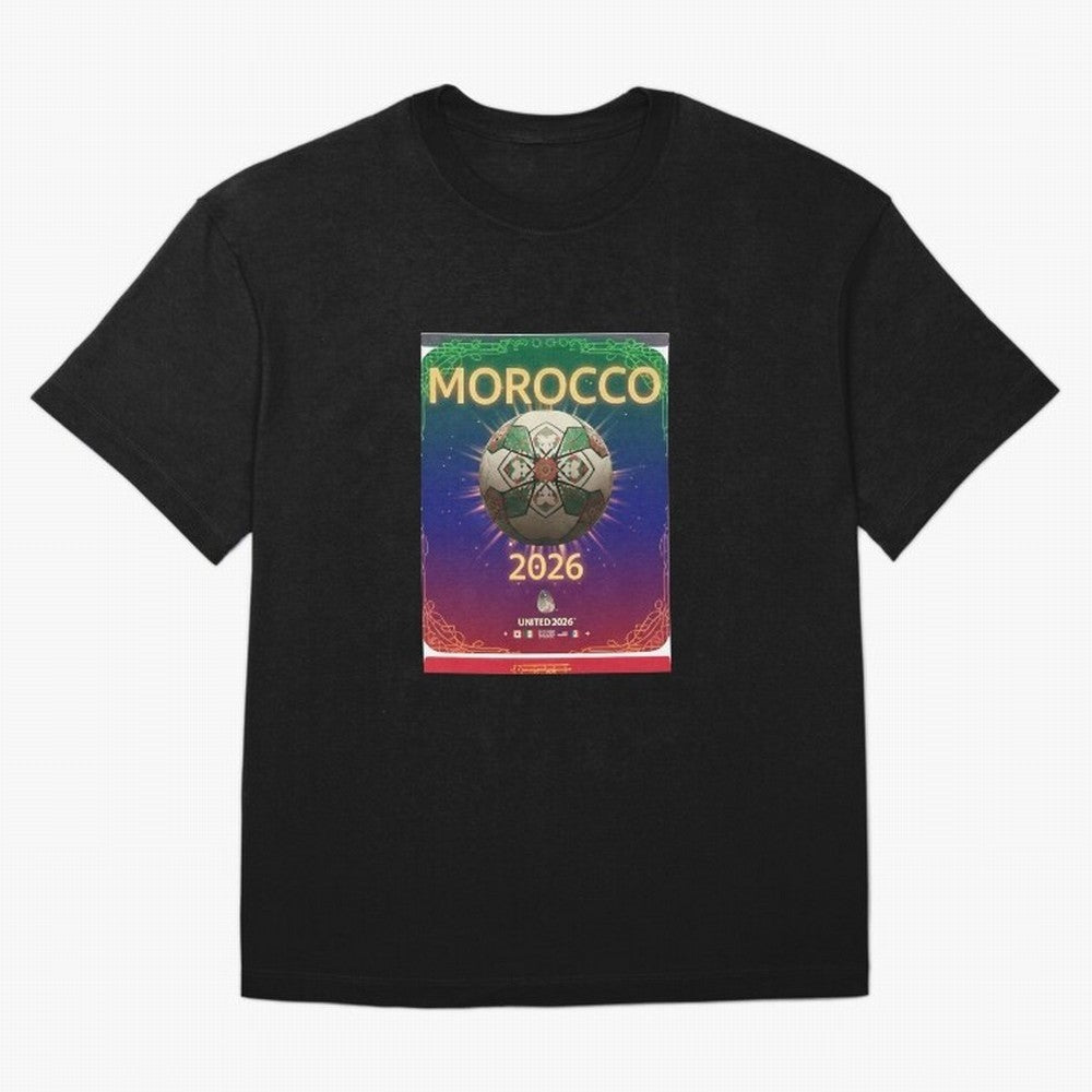 Morocco 2026 World Cup - Traditional Zellige Football T-Shirt FIFA World Cup 2026 Canada Neymar, Adidas Football Jersey For Match Day, Nike Soccer Shirt For Messi Fans, Jordan Match Day Top, Lewandowski Uruguay Stadium Chant