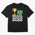 Brazil Soccer Team Fan Football Brazilian Flag 2022 T-Shirt - Brazil T shirt Soccer - Brazil Flag Vintage - Brazilian T-Shirt Carry The FIFA World Cup 2026 Group Stage Journey Through Jersey, Adidas Match Day Tee, Cristiano Ronaldo France Fans,
