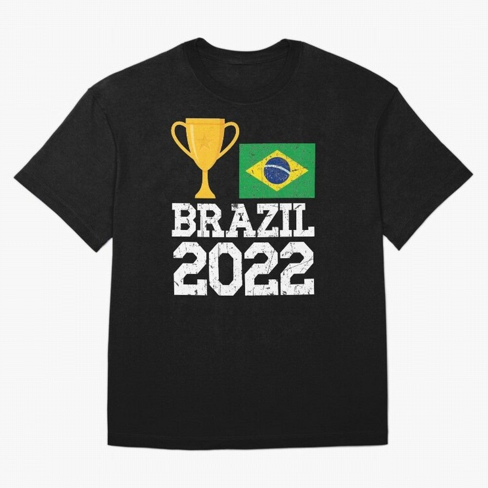 Brazil Soccer Team Fan Football Brazilian Flag 2022 T-Shirt - Brazil T shirt Soccer - Brazil Flag Vintage - Brazilian T-Shirt Carry The FIFA World Cup 2026 Group Stage Journey Through Jersey, Adidas Match Day Tee, Cristiano Ronaldo France Fans,