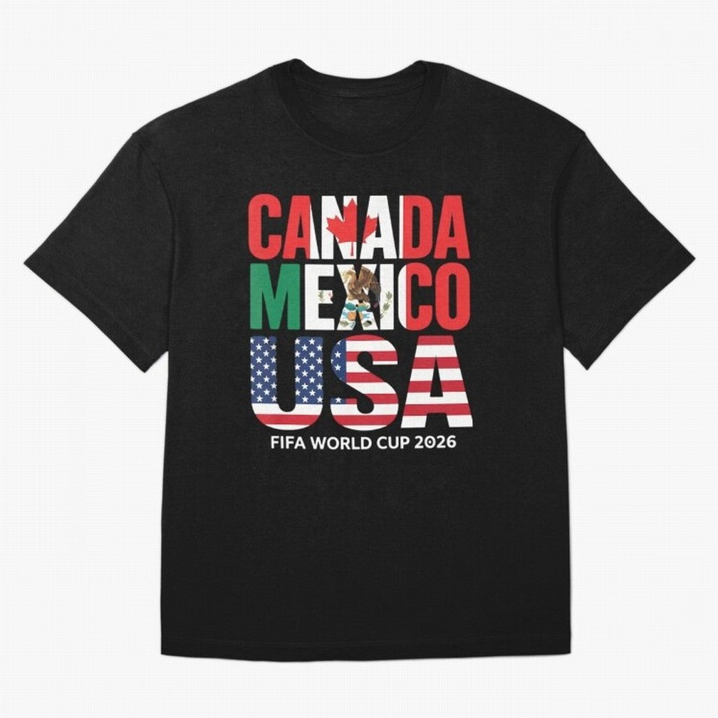 world cup 2026 hosts - canada mexico usa soccer fan T-Shirt Argentina Mbappe World Cup 2026 Jersey, Adidas Soccer Tee, Group Stage, Nike Football Fan Shirt, Jordan Supporter Top, Modric Morocco Supporter Night